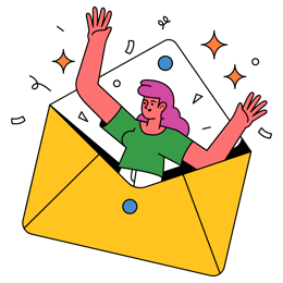 emails, communication _ email, mail, surprise, letter, envelope, woman, people@2x
